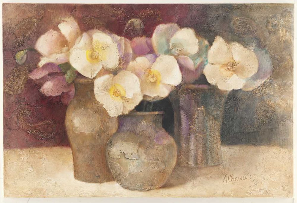 Poppies on Plum art print by Albena Hristova for $57.95 CAD