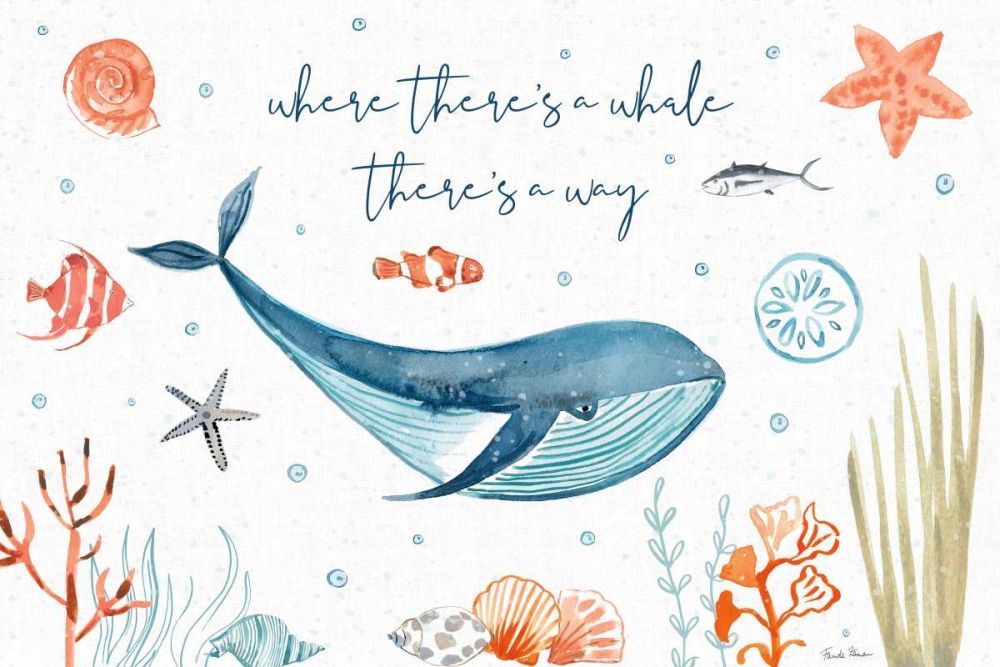 Whale Tale III art print by Farida Zaman for $57.95 CAD