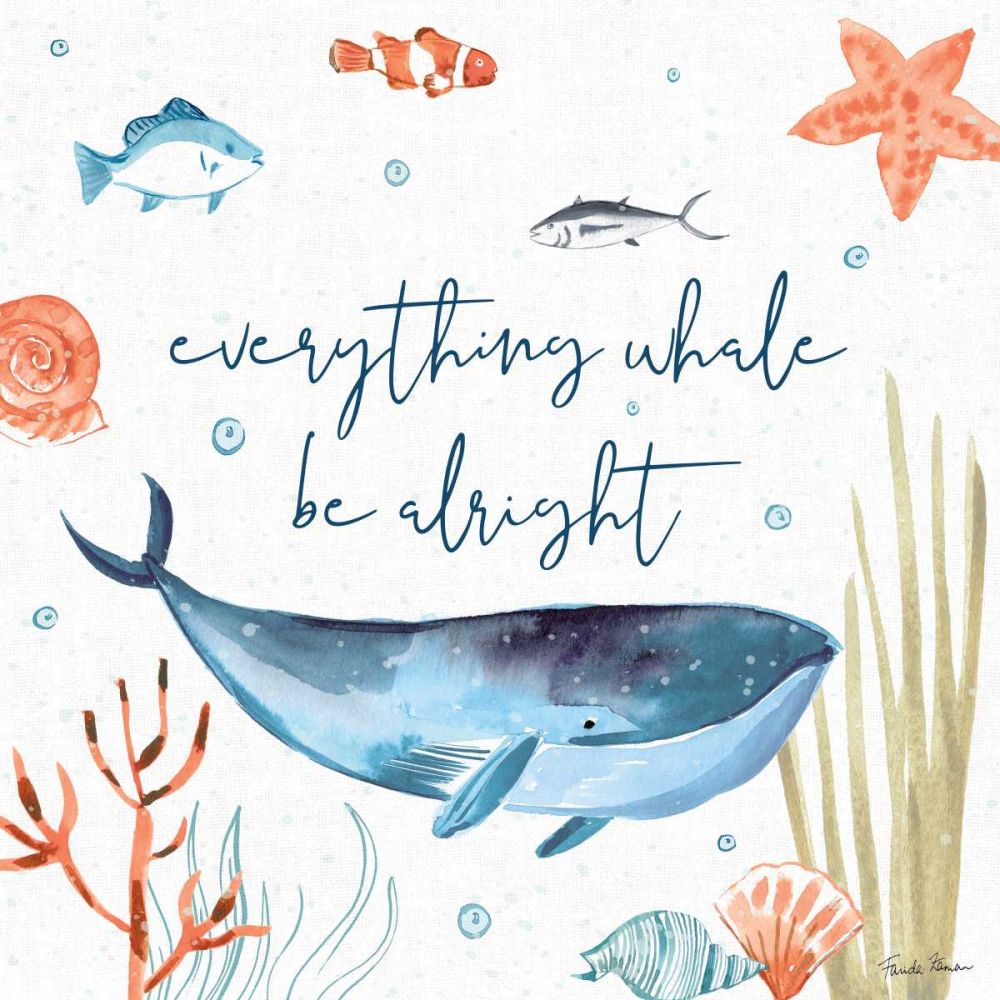 Whale Tale IV art print by Farida Zaman for $57.95 CAD