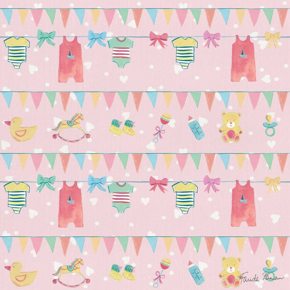 Happy Baby Pattern VIIB art print by Farida Zaman for $57.95 CAD