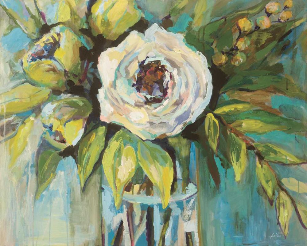 Aqua Solo art print by Jeanette Vertentes for $57.95 CAD