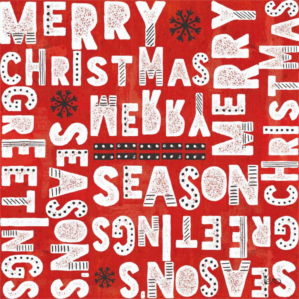 Merry Making Pattern VC art print by Veronique Charron for $57.95 CAD