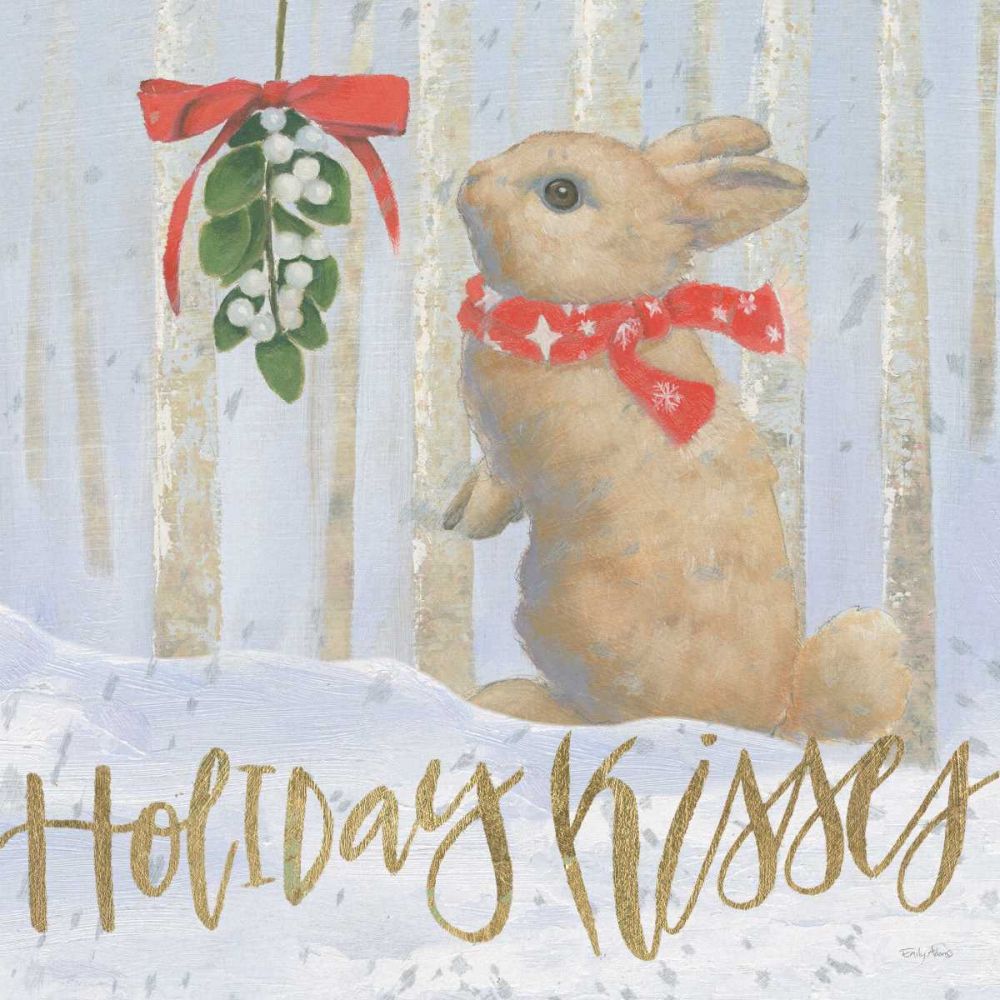Christmas Critters Bright IV art print by Emily Adams for $57.95 CAD