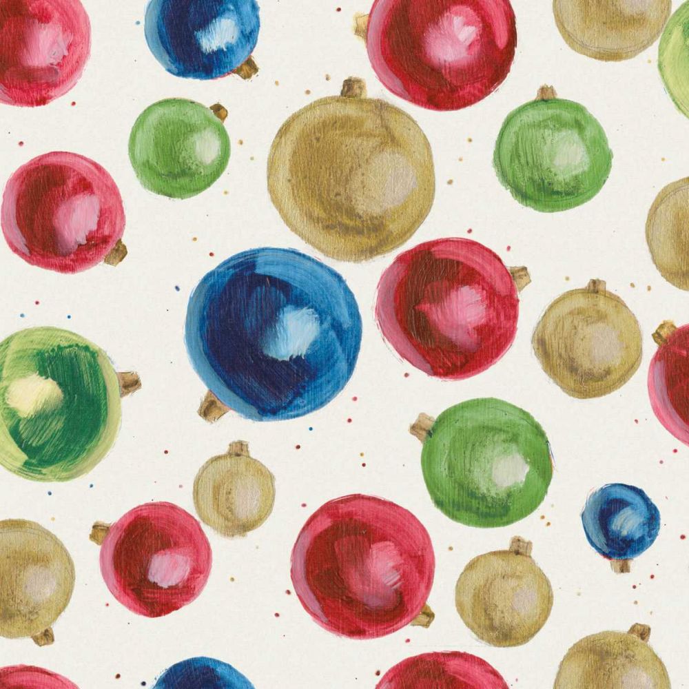 Christmas Critters Bright Pattern IIB art print by Emily Adams for $57.95 CAD
