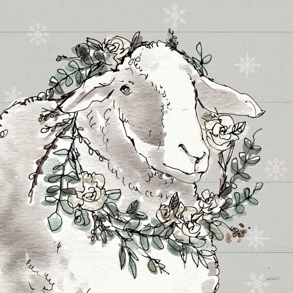 Modern Farmhouse XIII Snowflakes art print by Anne Tavoletti for $57.95 CAD