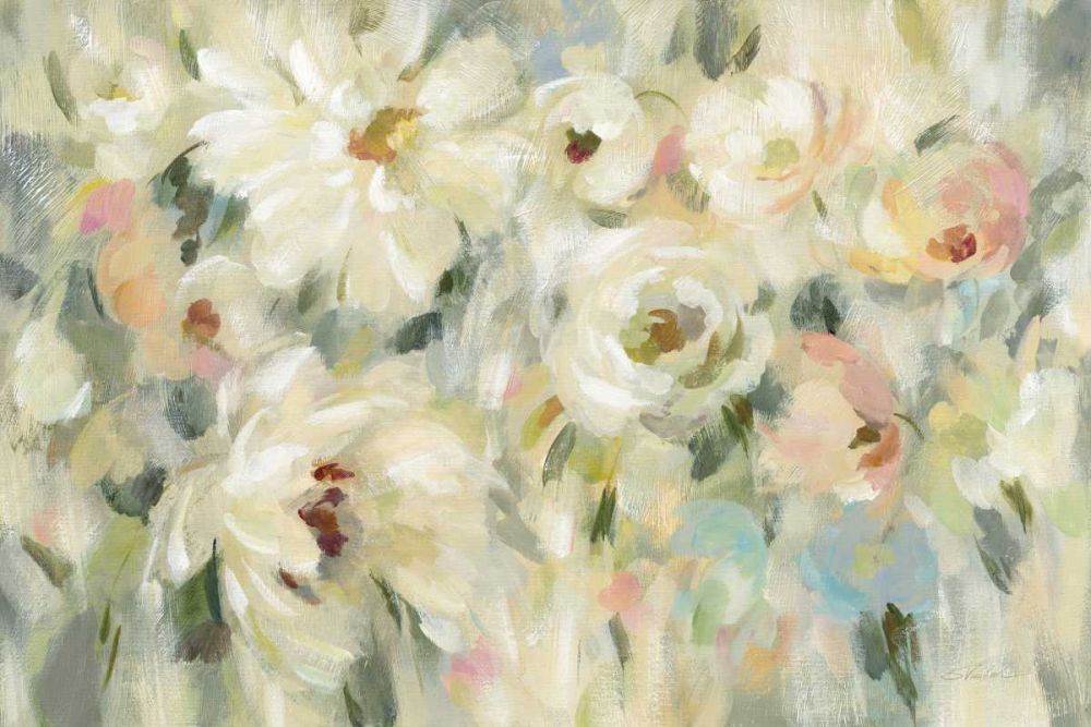Expressive Pale Floral art print by Silvia Vassileva for $57.95 CAD