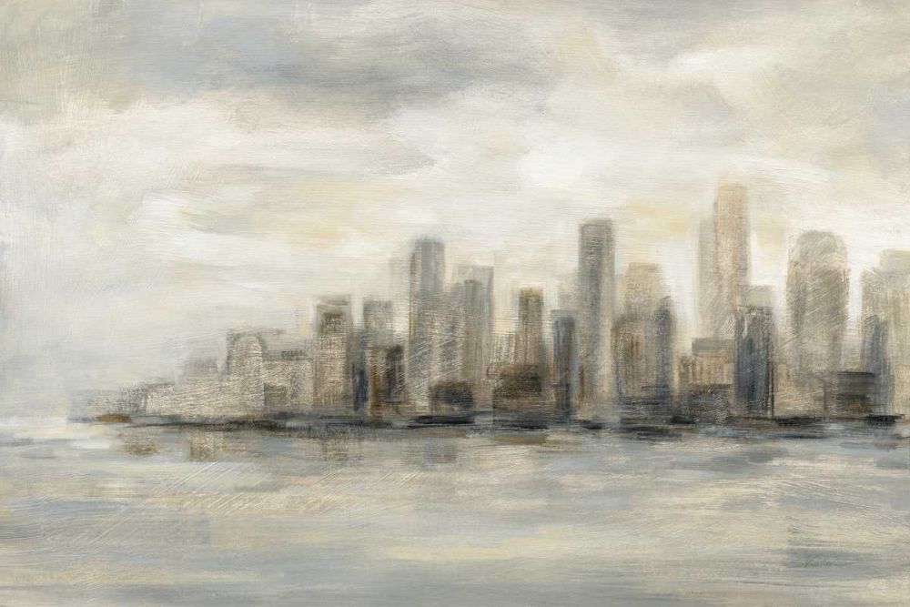 Manhattan Low Clouds art print by Silvia Vassileva for $57.95 CAD