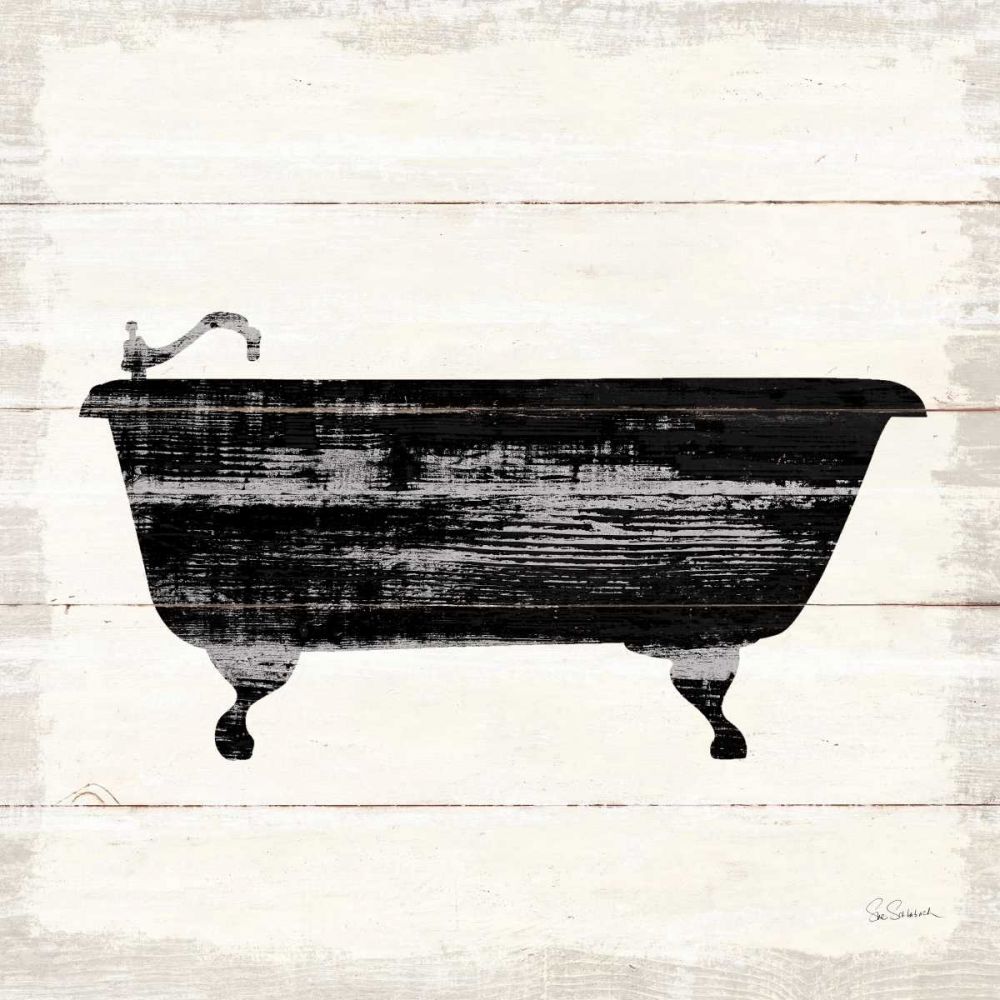 Shiplap Bath I art print by Sue Schlabach for $57.95 CAD