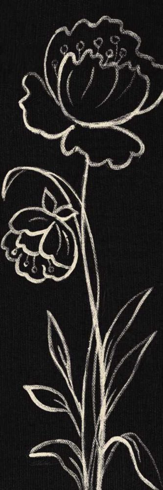 Black Floral II Crop art print by Silvia Vassileva for $57.95 CAD