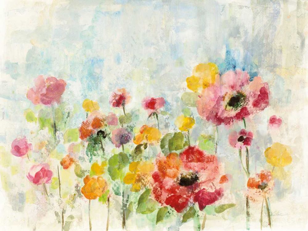 Summer Rain Floral art print by Silvia Vassileva for $57.95 CAD
