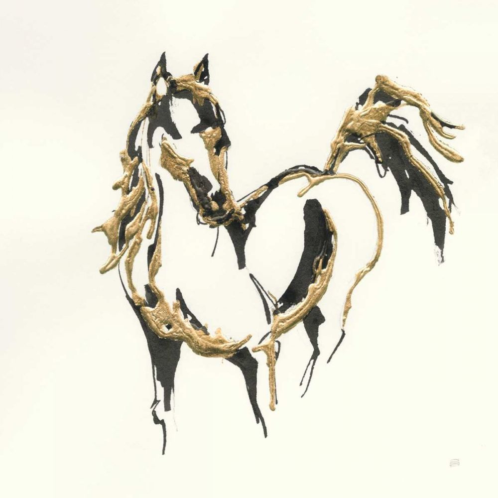 Golden Horse VII art print by Chris Paschke for $57.95 CAD