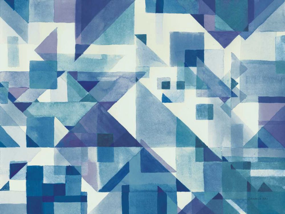 Try Angles I Blue art print by Danhui Nai for $57.95 CAD
