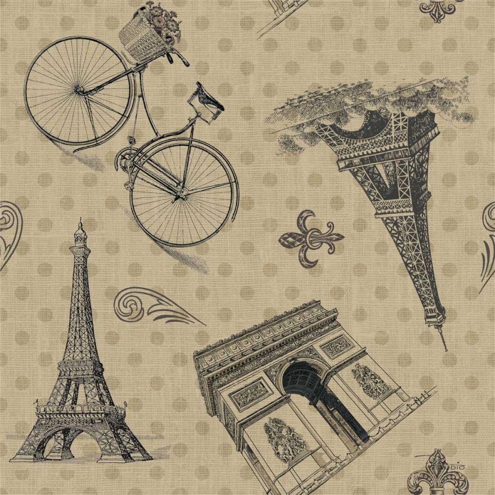 Paris Farmhouse Pattern IB art print by Pela Studio for $57.95 CAD