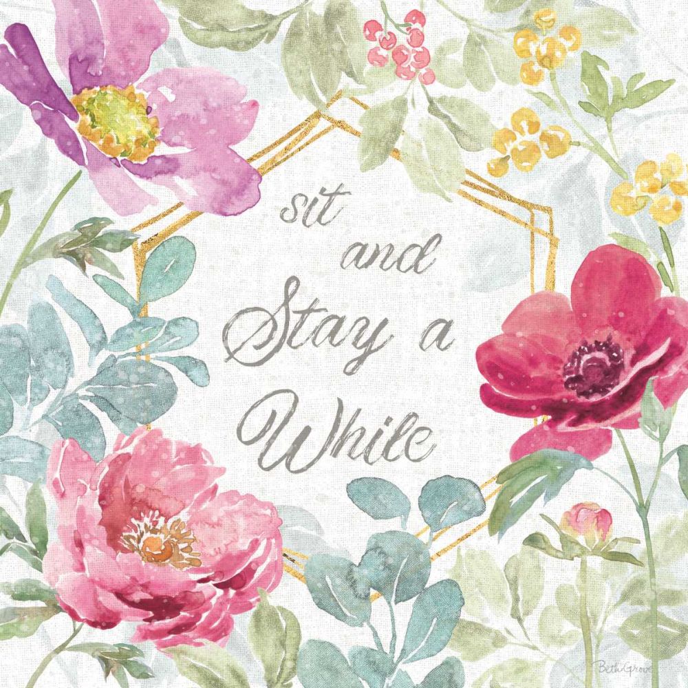 Springtime Bloom VII art print by Beth Grove for $57.95 CAD