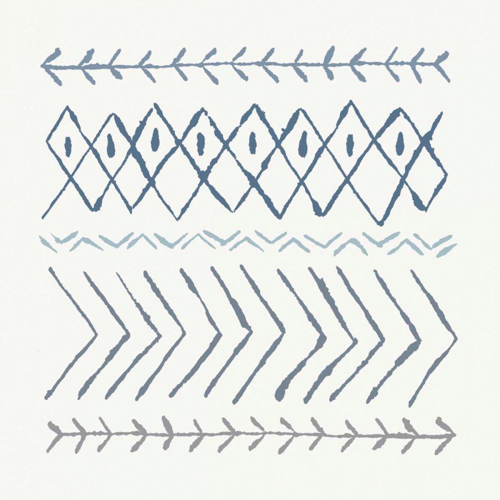 Nordic Vibes II Blue art print by Moira Hershey for $57.95 CAD
