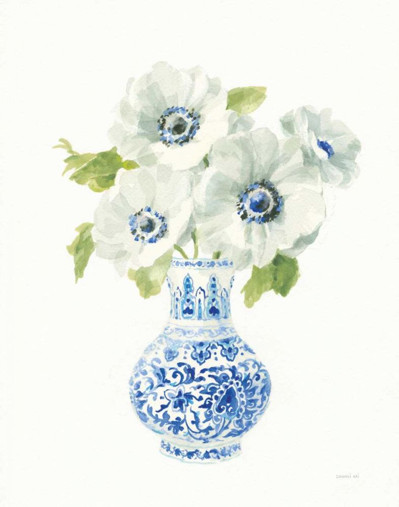 Floral Chinoiserie White I art print by Danhui Nai for $57.95 CAD