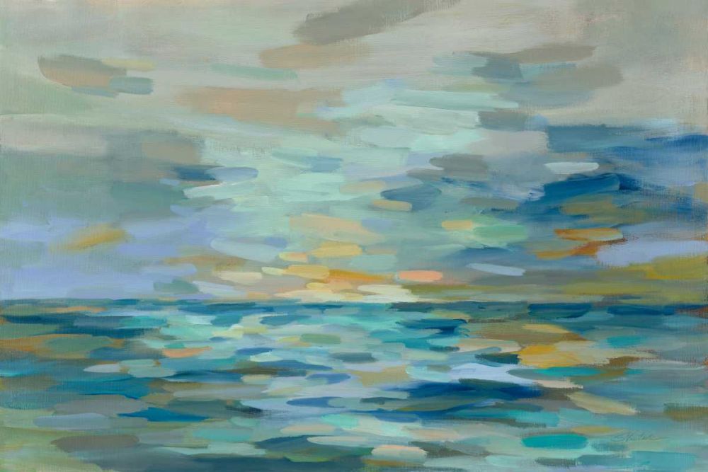 Pastel Blue Sea art print by Silvia Vassileva for $57.95 CAD