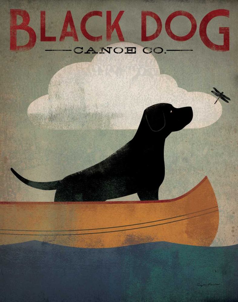 Black Dog Canoe art print by Ryan Fowler for $57.95 CAD