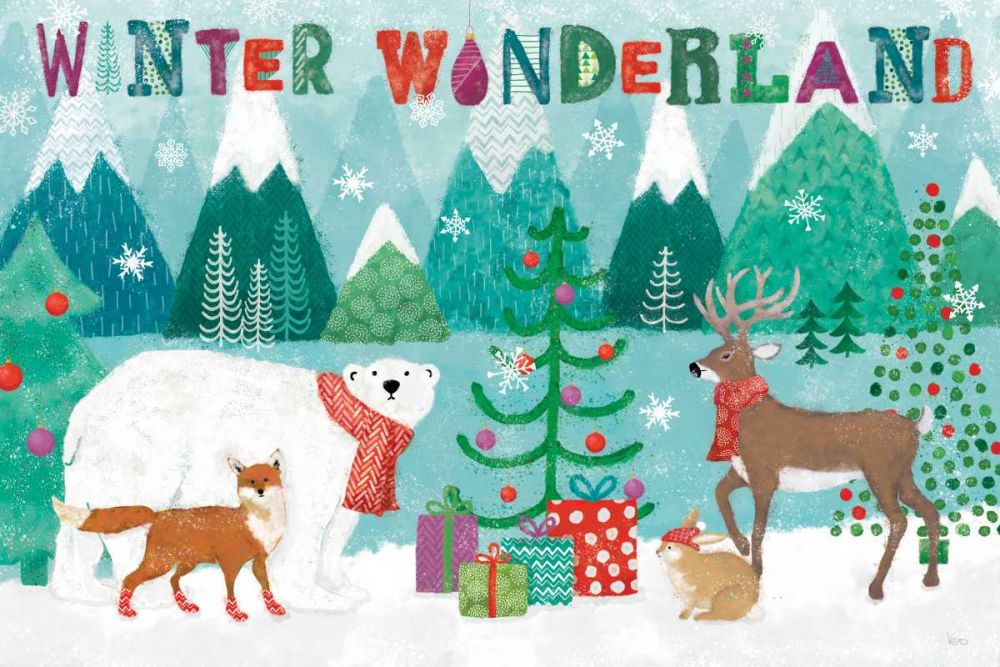 Festive Forest I art print by Veronique Charron for $57.95 CAD