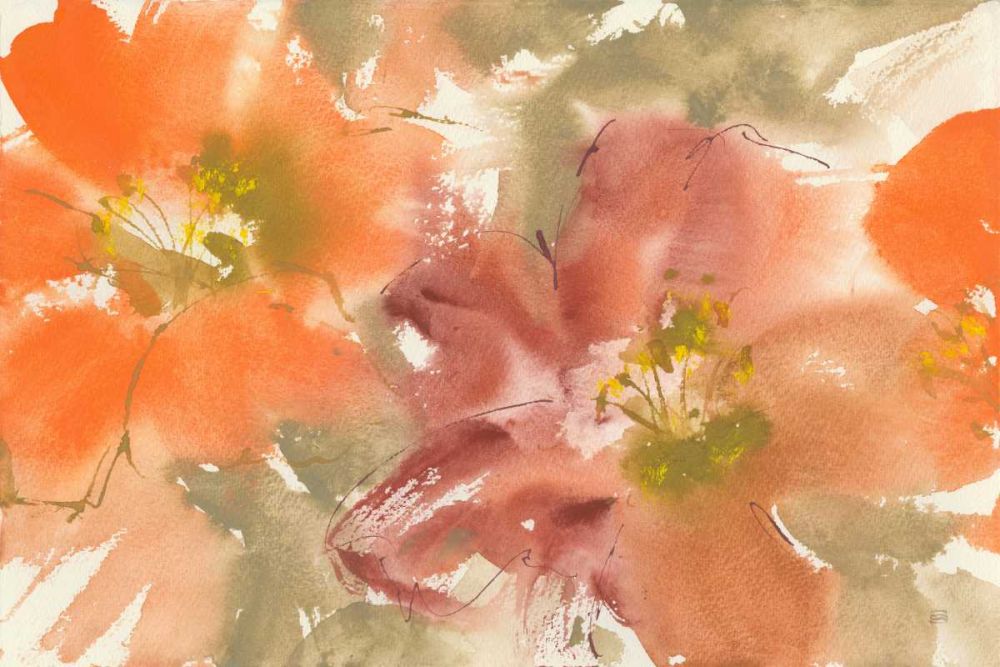 Tribal Lilies II art print by Chris Paschke for $57.95 CAD
