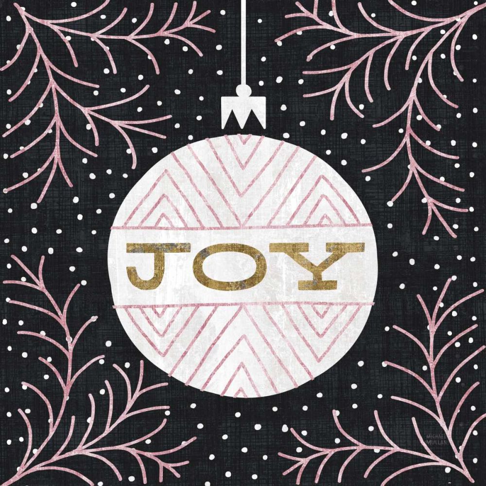 Jolly Holiday Ornaments Joy Metallic art print by Michael Mullan for $57.95 CAD