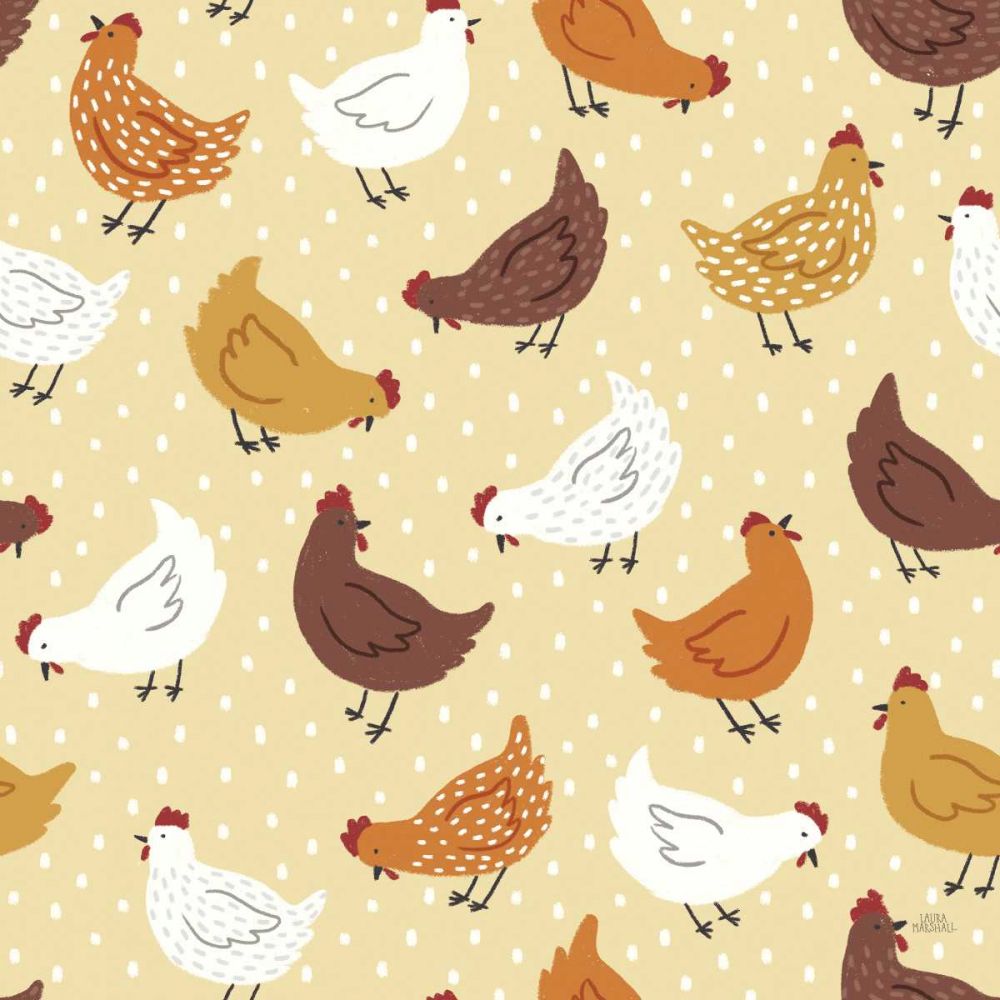 Harvest Village Pattern VI art print by Laura Marshall for $57.95 CAD