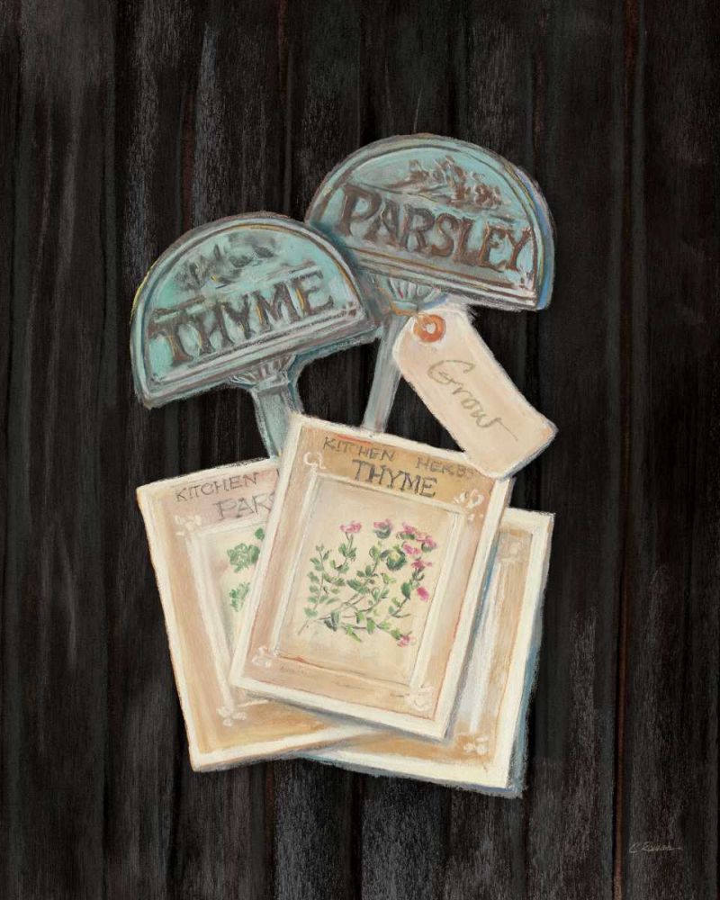 Seed Packs Black Wood art print by Carol Rowan for $57.95 CAD