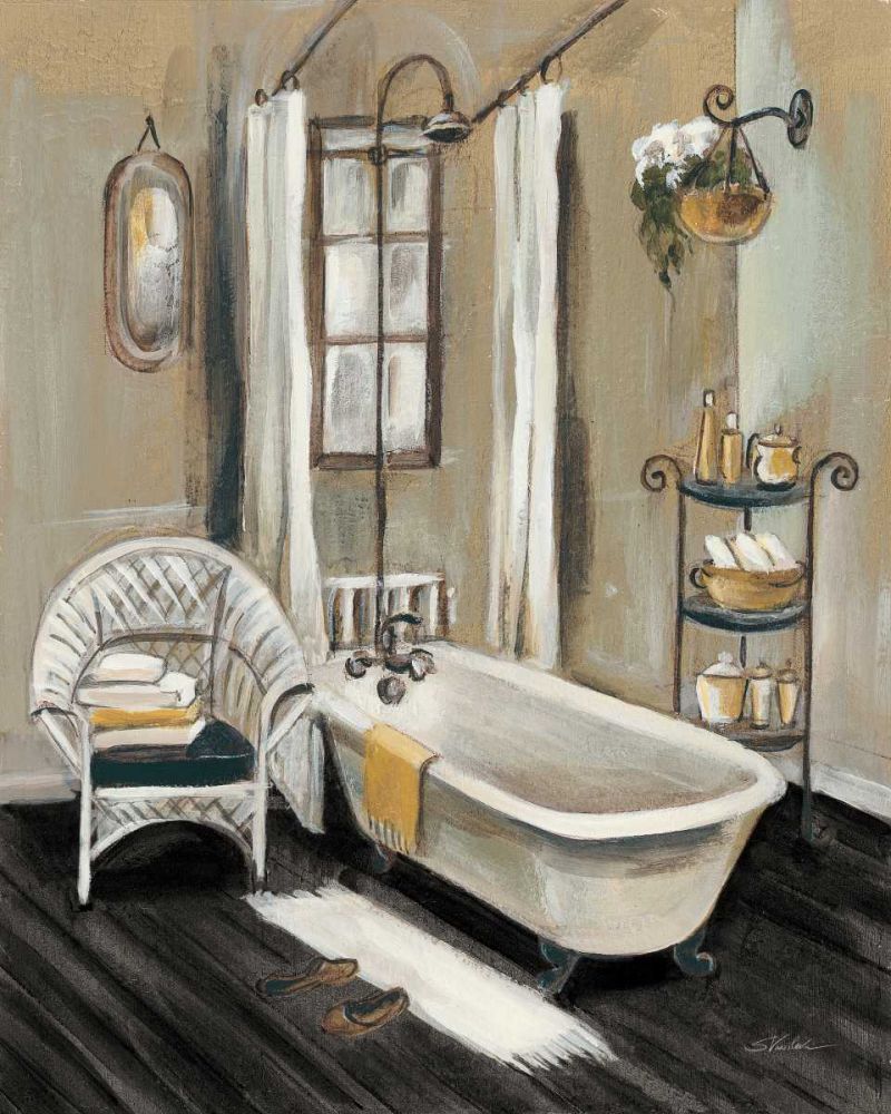 French Bath II Black art print by Silvia Vassileva for $57.95 CAD