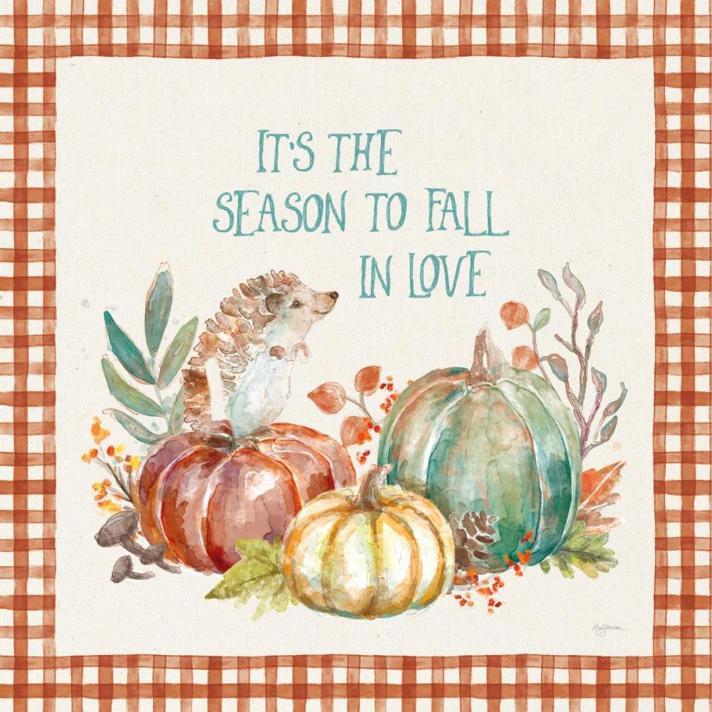 Autumn Friends III Pattern VA art print by Mary Urban for $57.95 CAD