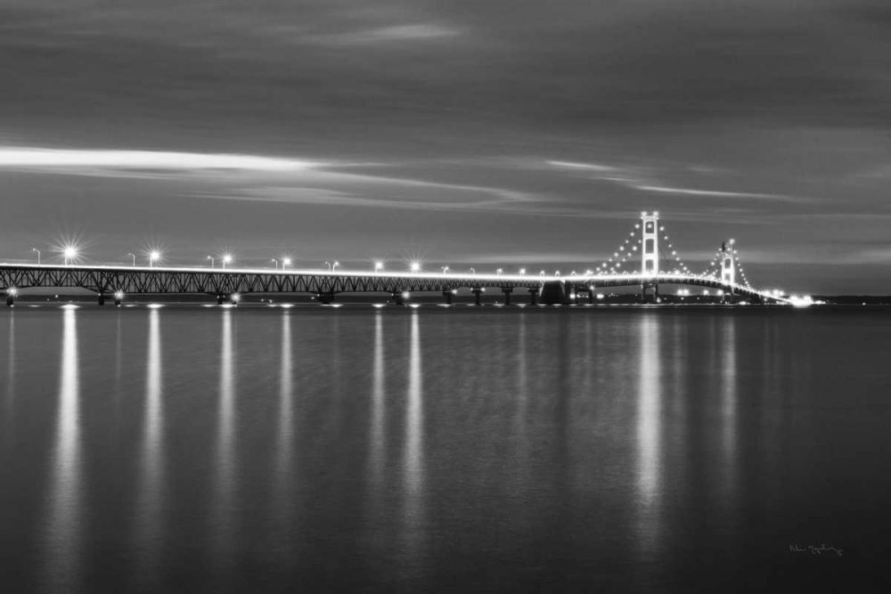 Mackinac Bridge BW art print by Alan Majchrowicz for $57.95 CAD