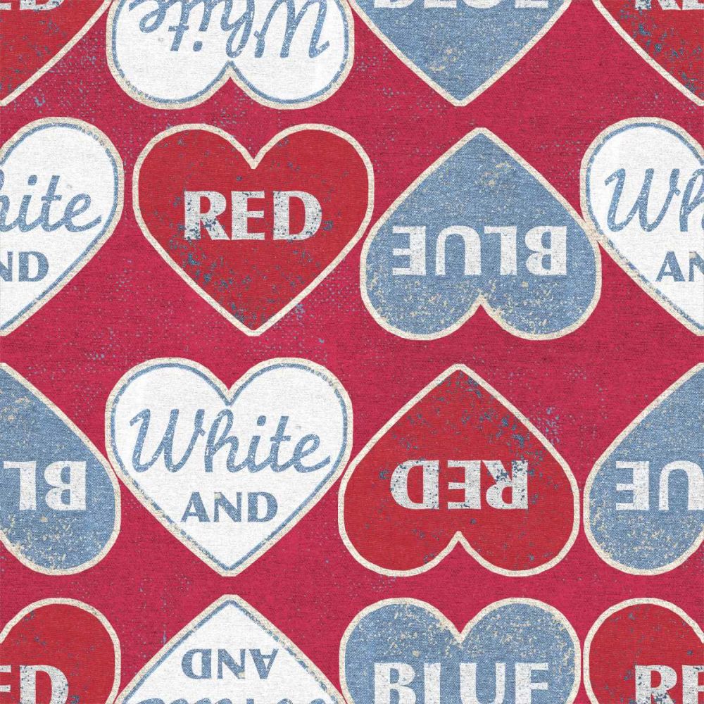 Patriotic Dark Pattern I art print by Beth Grove for $57.95 CAD