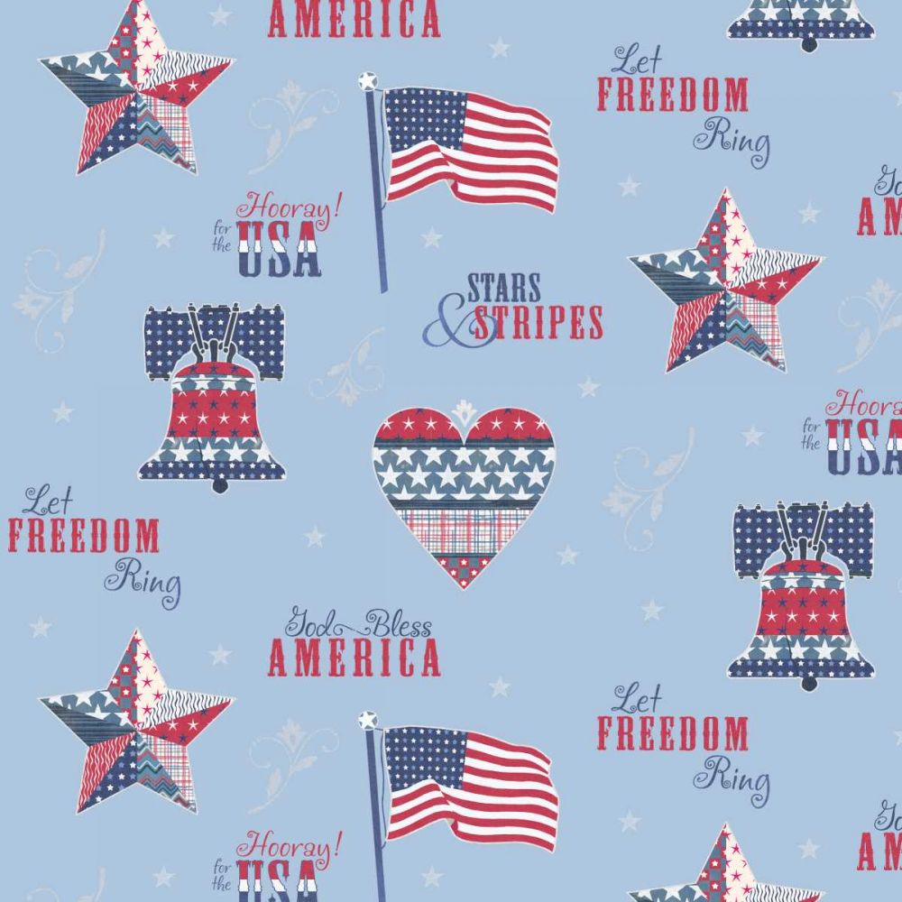 Stars and Stripes Dark Pattern VI art print by Beth Grove for $57.95 CAD