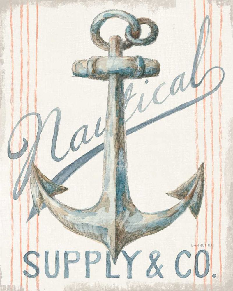 Floursack Nautical V art print by Danhui Nai for $57.95 CAD