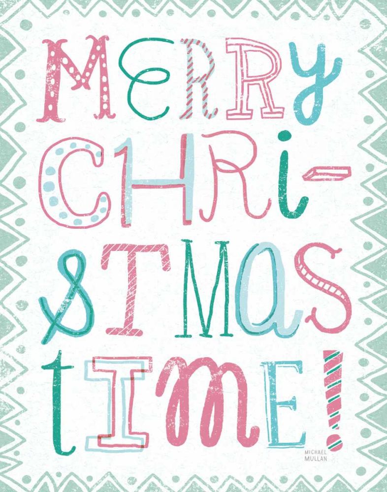 Merry Christmastime Vintage art print by Michael Mullan for $57.95 CAD