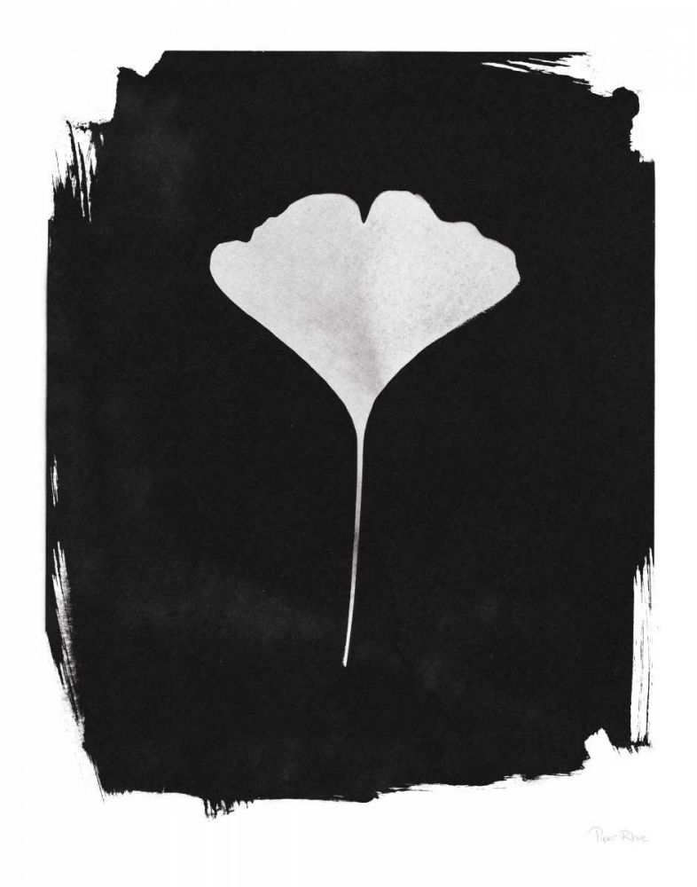 Nature by the Lake Gingko I Black art print by Piper Rhue for $57.95 CAD