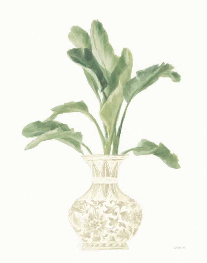 Palm Chinoiserie I Sage art print by Danhui Nai for $57.95 CAD