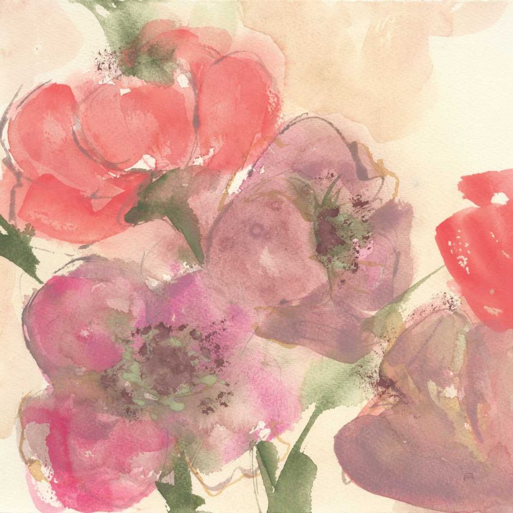 Coral Blooms II Dark Green art print by Chris Paschke for $57.95 CAD