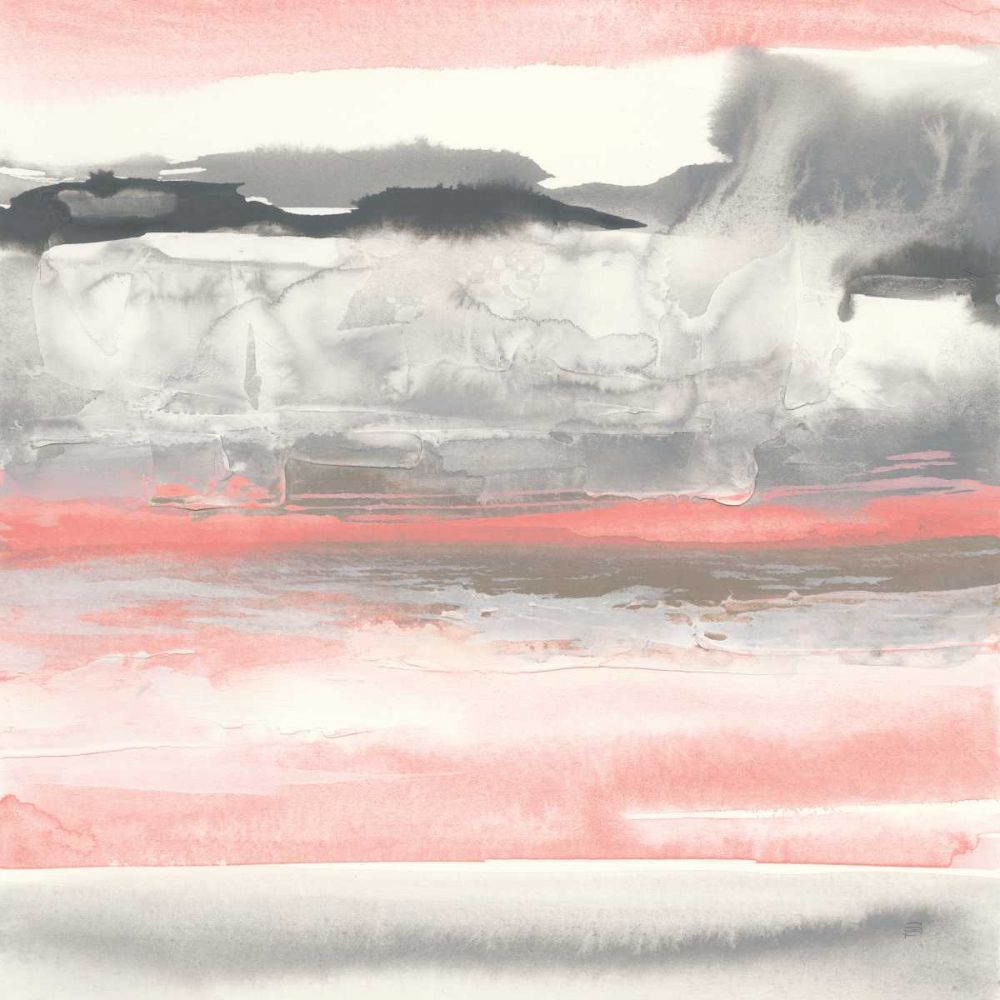 Charcoal and Coral I art print by Chris Paschke for $57.95 CAD
