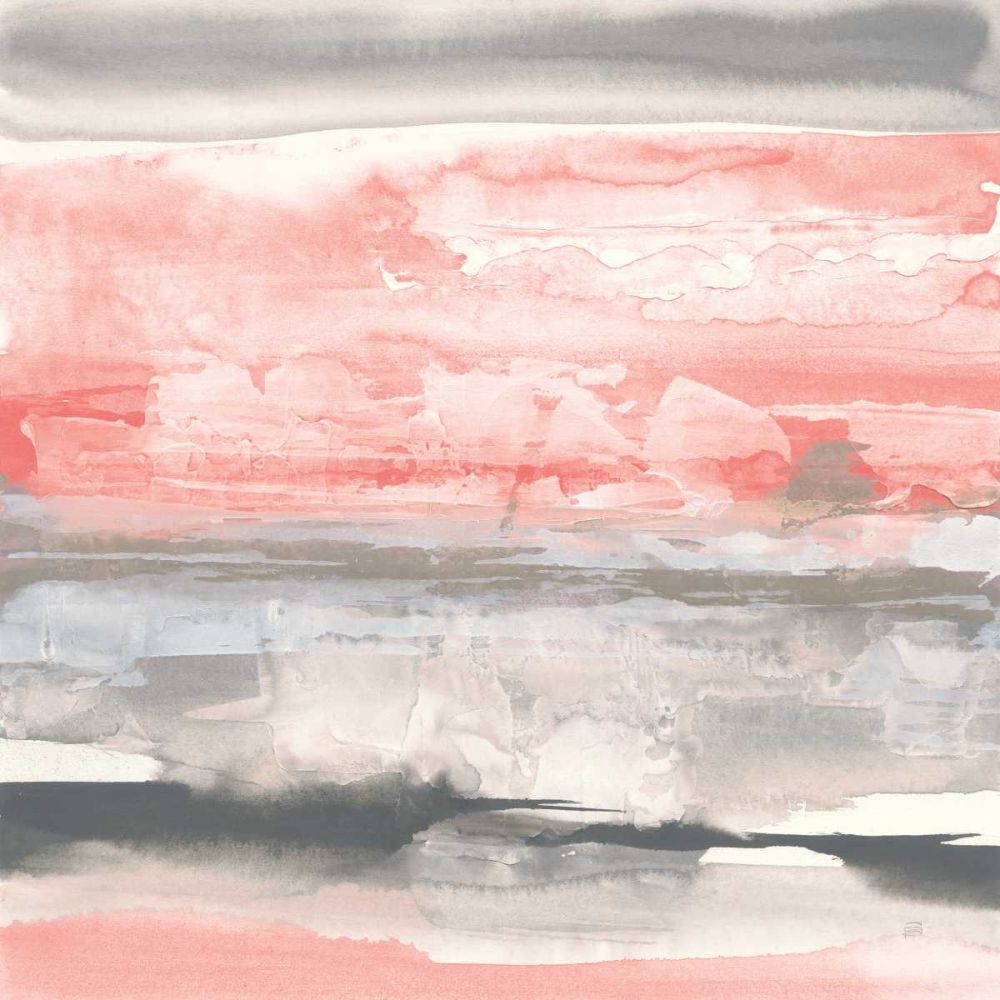 Charcoal and Coral II art print by Chris Paschke for $57.95 CAD
