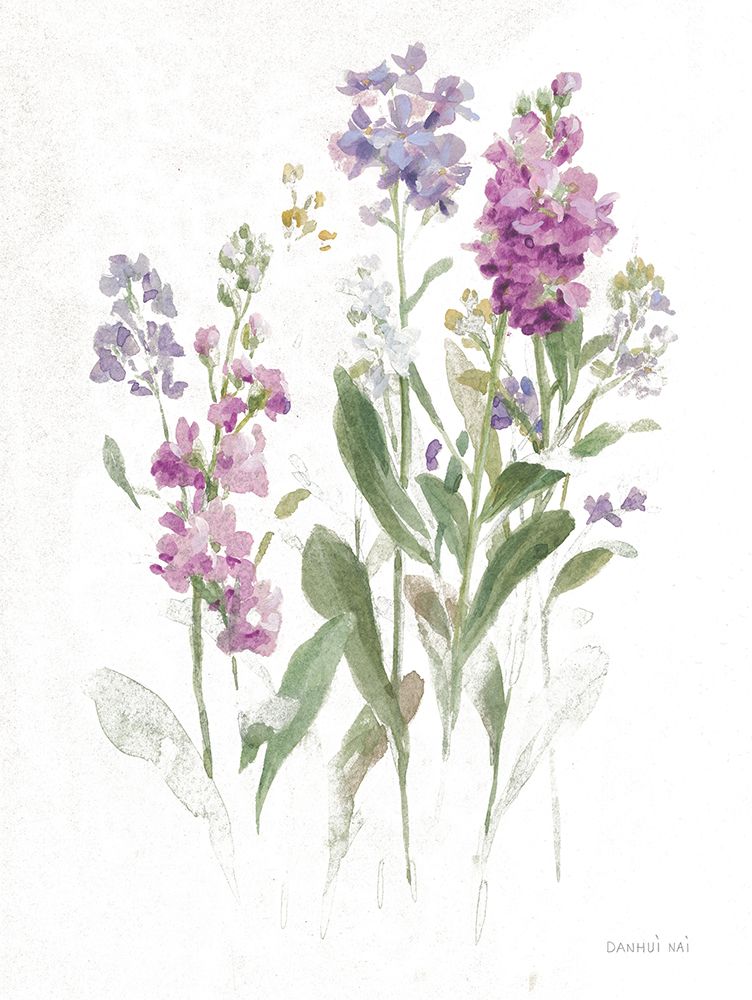 Sprigs of June II White art print by Danhui Nai for $57.95 CAD