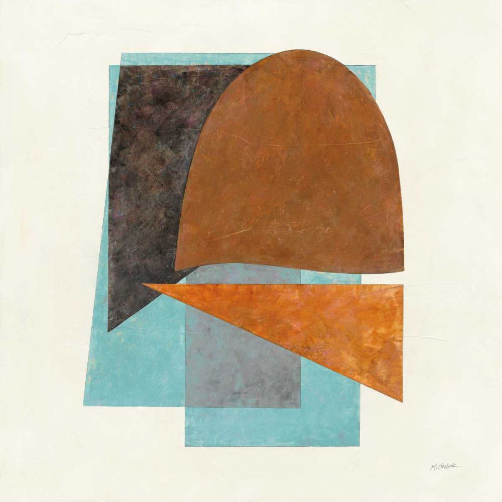 Quintet II Turquoise art print by Mike Schick for $57.95 CAD