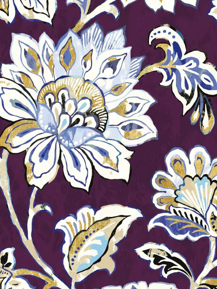 Ceylon Gardens III Plum Crop art print by Wild Apple Portfolio for $57.95 CAD