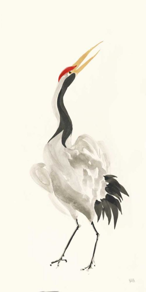 Scroll Crane I Warm art print by Chris Paschke for $57.95 CAD