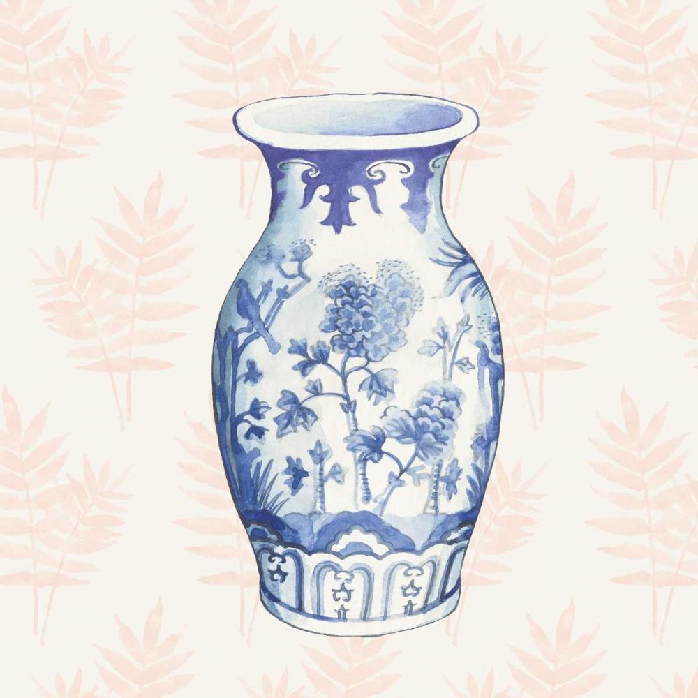 Ginger Jar II Coral No Border art print by Wild Apple Portfolio for $57.95 CAD