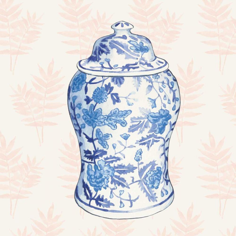 Ginger Jar VI Coral No Border art print by Wild Apple Portfolio for $57.95 CAD