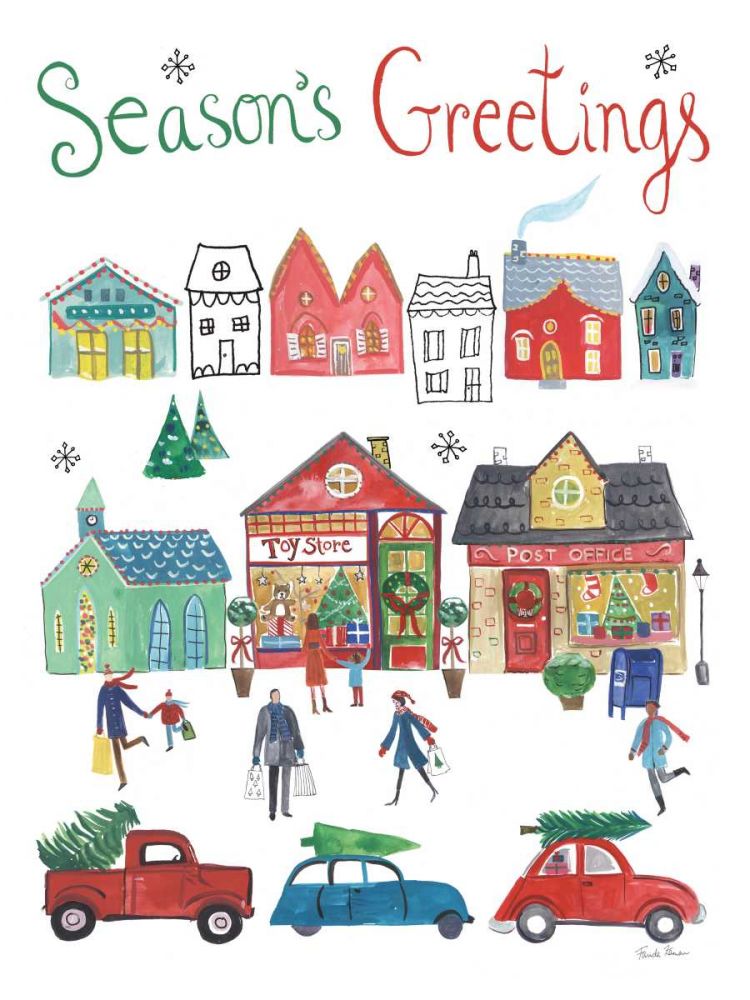 Holiday Festivites I v2 art print by Farida Zaman for $57.95 CAD