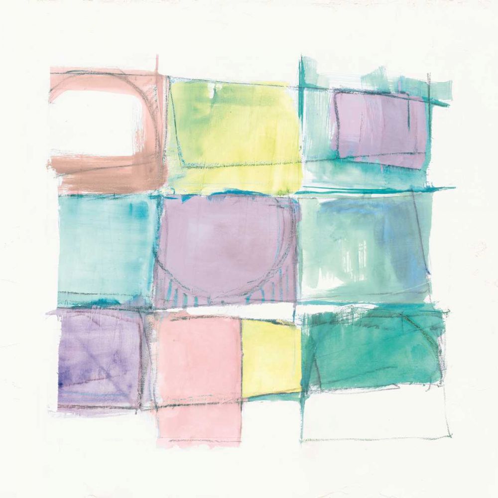 131 West 3rd Street Sq II on White Pastel art print by Mike Schick for $57.95 CAD