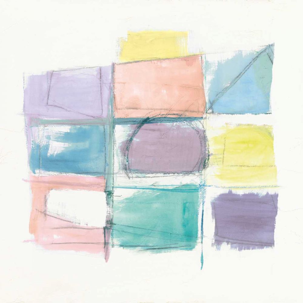131 West 3rd Street Sq III on White Pastel art print by Mike Schick for $57.95 CAD