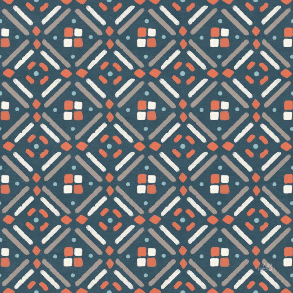 Seaside Village Pattern VIID art print by Laura Marshall for $57.95 CAD
