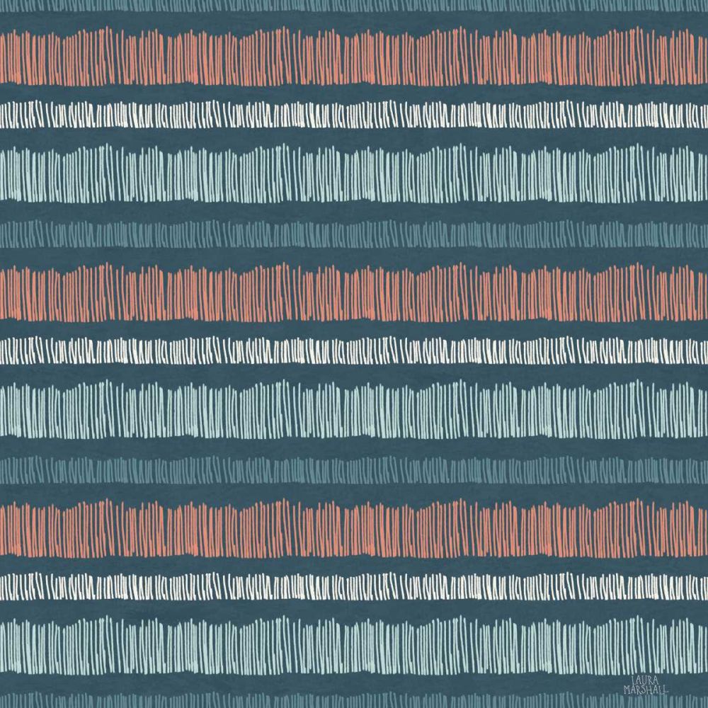 Seaside Village Pattern VIIIB art print by Laura Marshall for $57.95 CAD